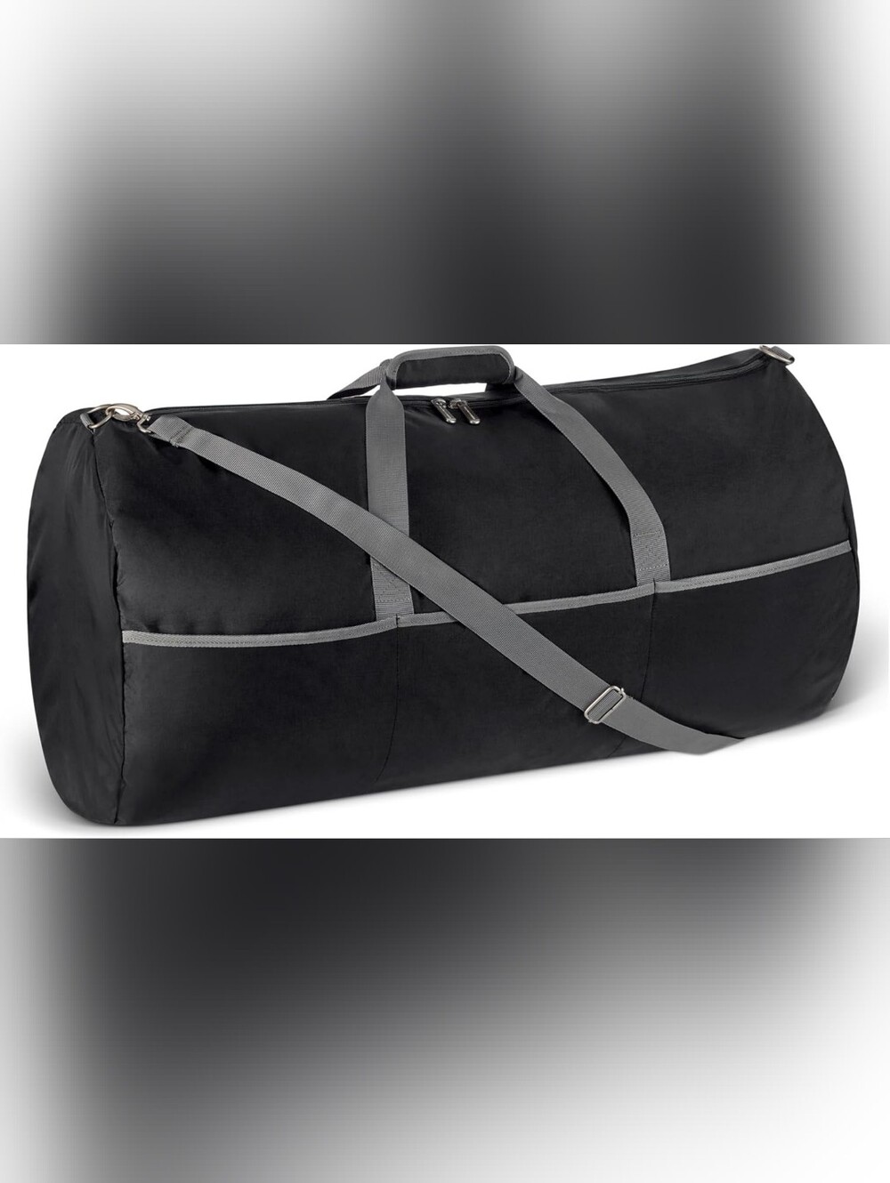 Amazon Basics Extra Large Foldable Nylon Duffel Bag With Carry Strap